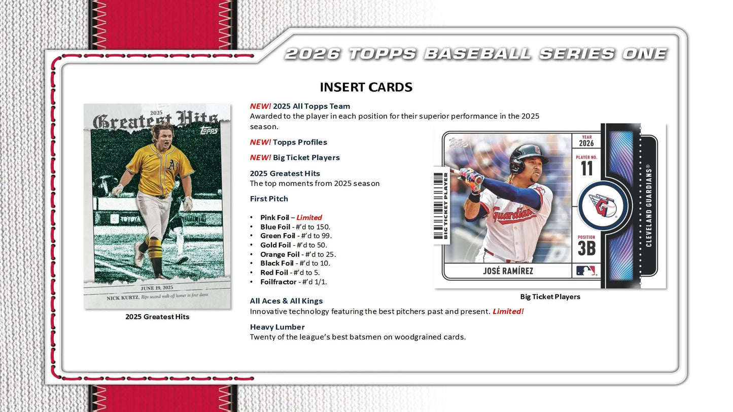 2026 Topps Series 1 Baseball Value Pack - Baseball Card Box