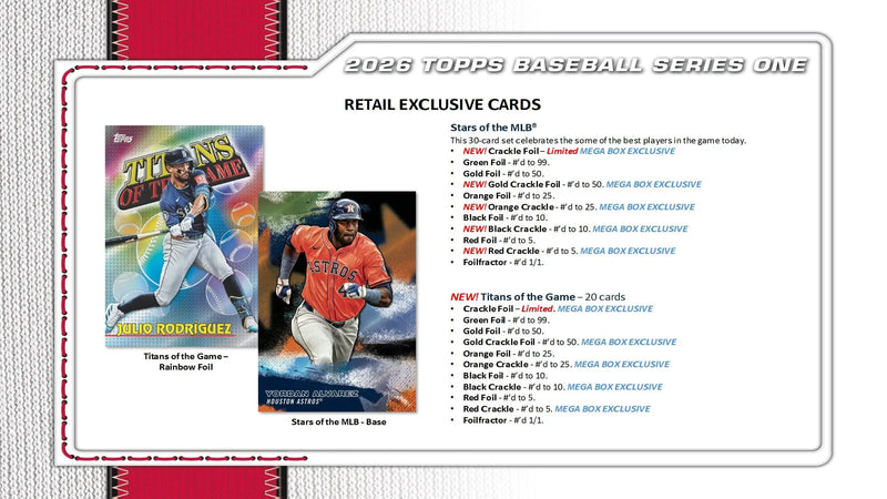 2026 Topps Series 1 Baseball Value Pack - Baseball Card Box