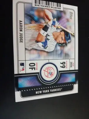 2026 Topps Series 1 - Big Ticket Players Aaron Judge. NY Yankees. #BTP-18. NRMT+ - Baseball Card Single