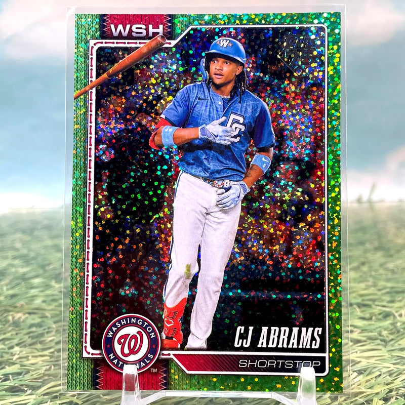 2026 Topps Series 1 Celebration CJ Abrams Green Confetti Nationals 1:215 KM51