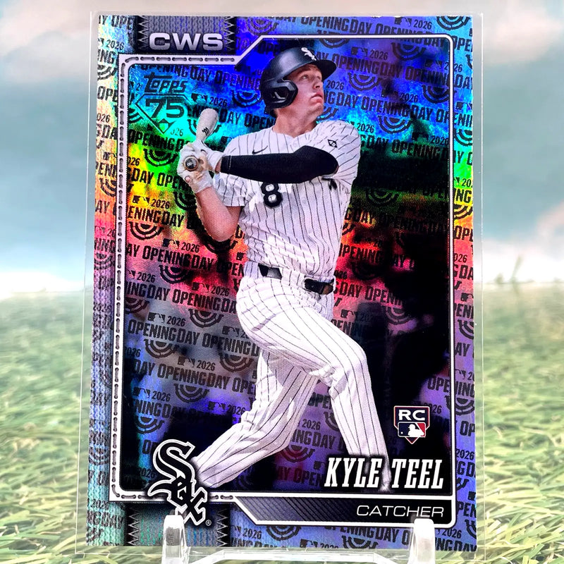 2026 Topps Series 1 Celebration KYLE TEEL OPENING DAY FOIL (RC) White Sox KM45 - Baseball Card Single