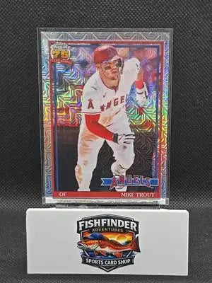 2026 Topps Series 1 Chrome Mojo Mike Trout #91C-42 Angels - Baseball Card Single
