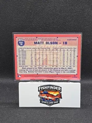 2026 Topps Series 1 Matt Olson #91C-76 Chrome SIlver Pack Mojo Refractor Braves - Baseball Card Single