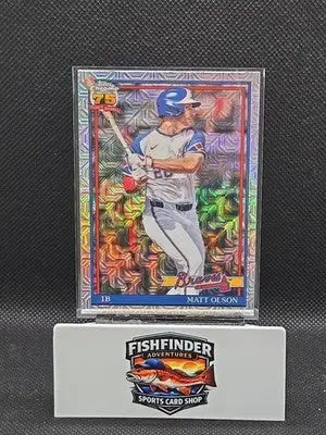 2026 Topps Series 1 Matt Olson #91C-76 Chrome SIlver Pack Mojo Refractor Braves - Baseball Card Single