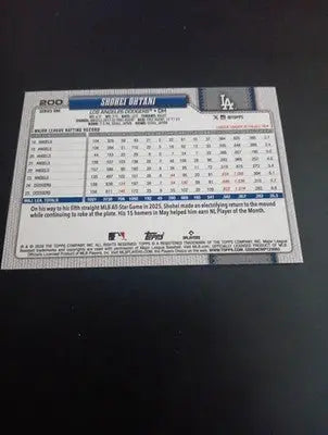2026 Topps Series 1 - Shohei Ohtani #200. Dodgers. ’Topps 75’. NRMT+ - Baseball Card Single