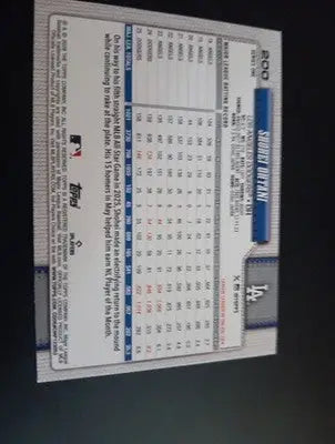 2026 Topps Series 1 - Shohei Ohtani #200. Dodgers. ’Topps 75’. NRMT+ - Baseball Card Single