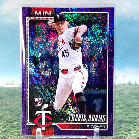 2026 Topps Series 1 TRAVIS ADAMS RC Rookie RC Purple Foil /250 #149 MN Twins - Baseball Card Single