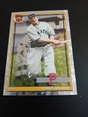 2026 Topps Series 2 - 1991 Topps Baseball Honus Wagner #91B2-37. NRMT+ - Baseball Card Single