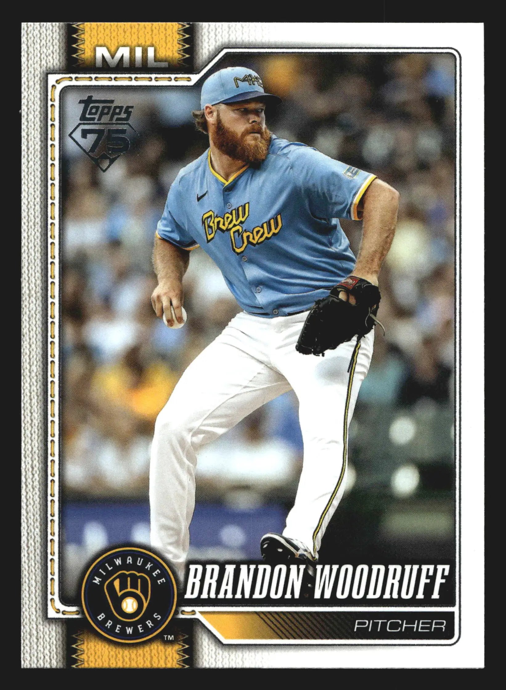 2026 Topps Series 2 #518 Brandon Woodruff Milwaukee Brewers - Baseball Card Single