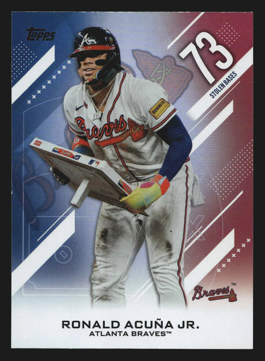 2026 Topps Series 2 Crooked Numbers Ronald Acuna Jr #CN-12 Braves - Baseball Card Single