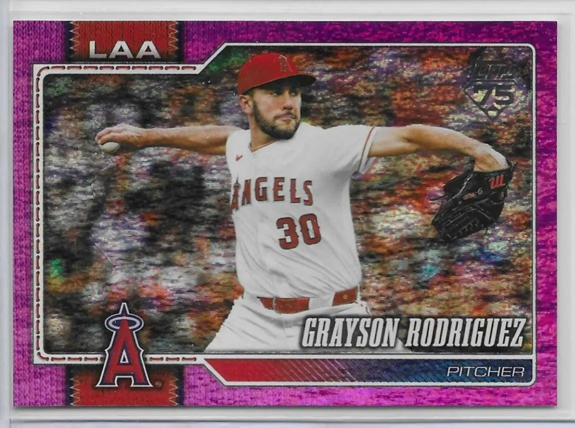 2026 Topps Series 2 GRAYSON RODRIGUEZ PINK HOLOFOIL #577 (1419) - Baseball Card Single