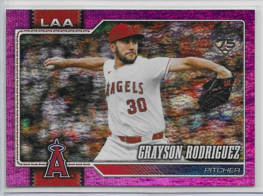 2026 Topps Series 2 GRAYSON RODRIGUEZ PINK HOLOFOIL #577 (1419) - Baseball Card Single