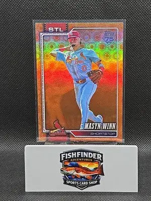 2026 Topps Series 2 Orange ’SUN’ Holo Foil Parallel #526 Masyn Winn Cardinals - Baseball Card Single