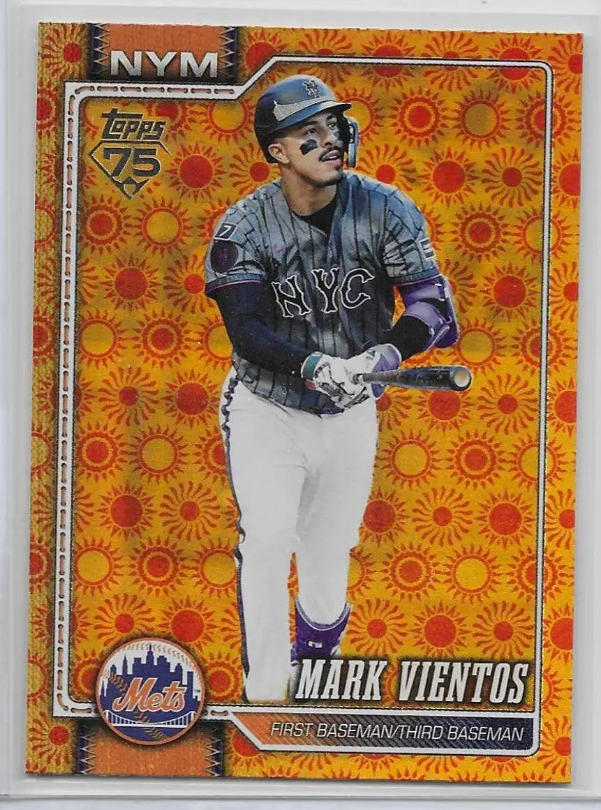 2026 Topps Series 2 Orange ’SUN’ Holo Foil Parallel #646 Mark Vientos (1351) - Baseball Card Single
