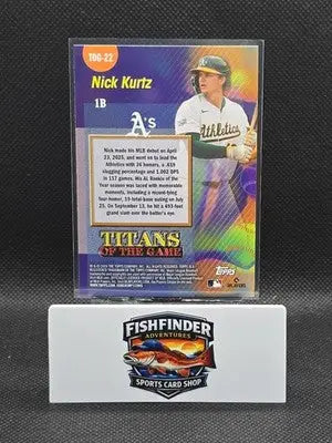 2026 Topps Series Nick Kurtz Titans of The Game #TOG-22 Oakland Athletics - Baseball Card Single