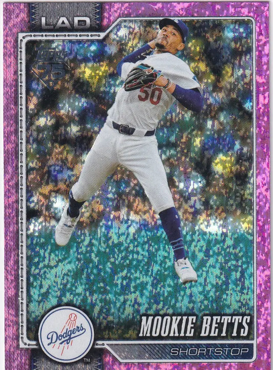 2026 TOPPS SERIES ONE #41 MOOKIE BETTS PINK FOIL- LOS ANGELES DODGERS - Baseball Card Single