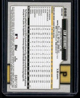 2026 Topps Series One Cam Devanney #268 Blue 040/150 RC Baseball - Baseball Card Single