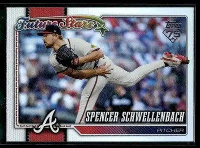 2026 Topps Spencer Schwellenbach #306 Rainbow Foil Atlanta Braves - Baseball Card Single