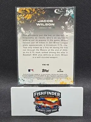 2026 Topps Stadium Club Jacob Wilson #YK-6 Yours for the Taking RC Athletics - Baseball Card Single