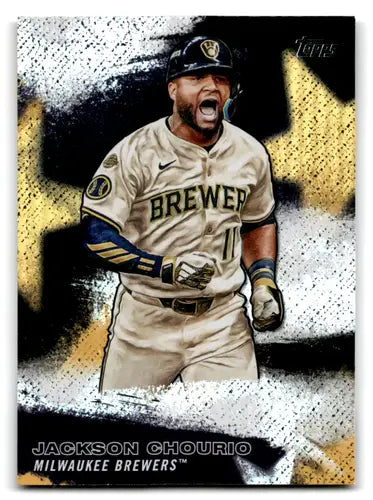 2026 Topps Stars of MLB #SMLB-45 Jackson Chourio NM Near Mint Brewers ID:83079 - Baseball Card Single