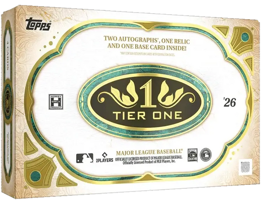 2026 Topps Tier One Baseball Hobby Box - Sports Cards - Baseball Sealed
