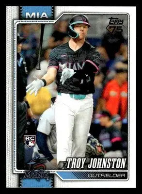 2026 Topps Troy Johnston #317 RC Miami Marlins - Baseball Card Single