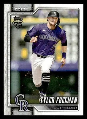2026 Topps Tyler Freeman #199 Colorado Rockies - Baseball Card Single