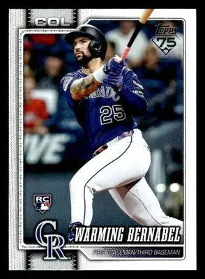 2026 Topps Warming Bernabel #55 RC Colorado Rockies - Baseball Card Single