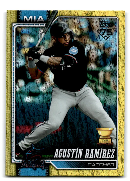 2026 Topps Yellow Holo Foil #287 Agustin Ramirez NM-MT 287/399 Marlins ID:82188 - Baseball Card Single