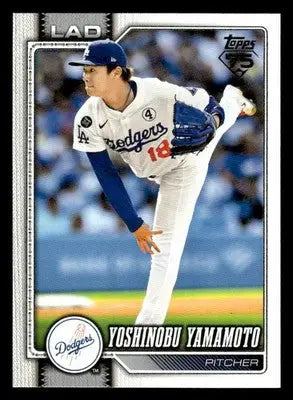 2026 Topps Yoshinobu Yamamoto #90 Los Angeles Dodgers - Baseball Card Single
