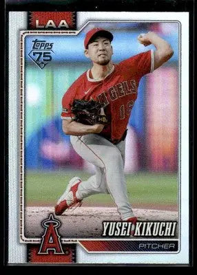 2026 Topps Yusei Kikuchi #173 Rainbow Foil Los Angeles Angels - Baseball Card Single