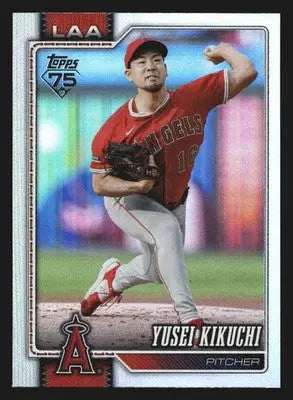 2026 Topps Yusei Kikuchi #173 Rainbow Foil Los Angeles Angels - Baseball Card Single