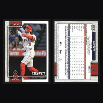 2026 Topps Zach Neto #230 Los Angeles Angels - Baseball Card Single