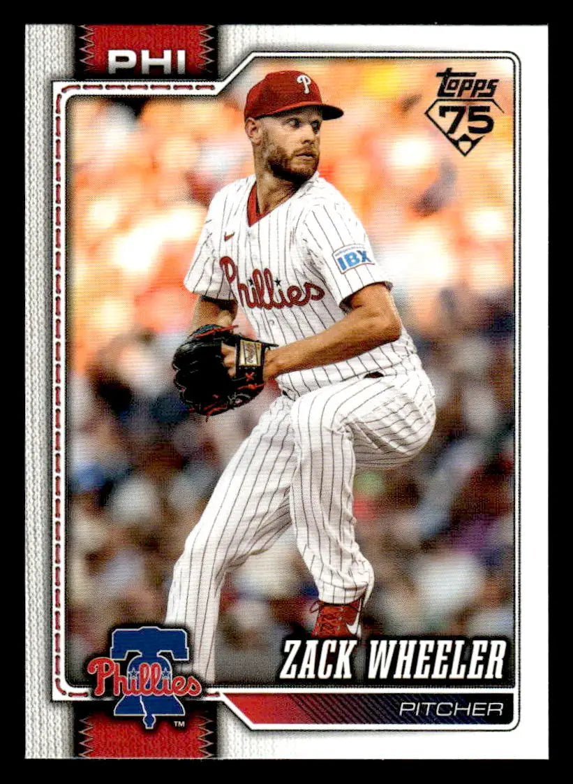 2026 Topps Zack Wheeler #261 Philadelphia Phillies - Baseball Card Single