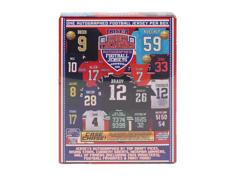 2026 TriStar Hidden Treasures Autographed Football Jersey Hobby Box | Columbia Sports Cards - Sports Card Hobby Boxes