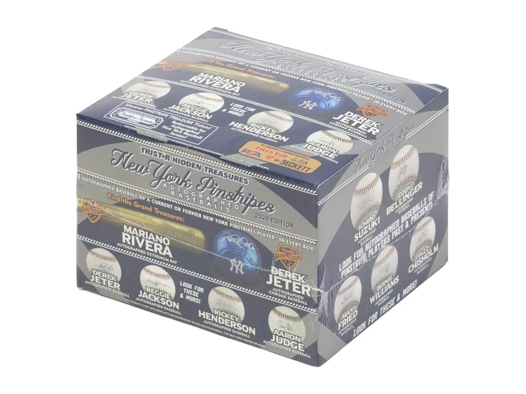 2026 TriStar Hidden Treasures New York Pinstripes Autographed Baseball Box | Columbia Sports Cards - Sports Card Hobby