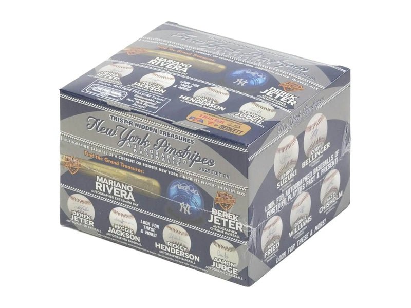 2026 TriStar Hidden Treasures New York Pinstripes Autographed Baseball Box | Columbia Sports Cards - Sports Card Hobby