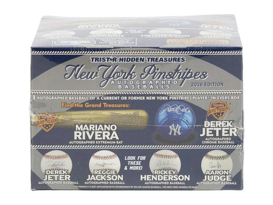 2026 TriStar Hidden Treasures New York Pinstripes Autographed Baseball Box | Columbia Sports Cards - Sports Card Hobby