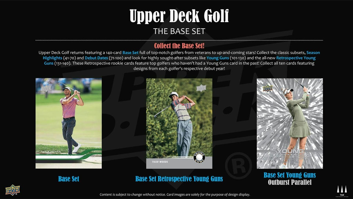 2026 Upper Deck Golf Hobby Box - Columbia Hobby - Sports Card Boxes - Toploaders - Card Savers