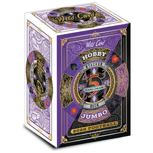 2026 Wild Card 5-Card Draw Stacked Deck Football Hobby Jumbo Box | Columbia Sports Cards - Sports Card Hobby Boxes