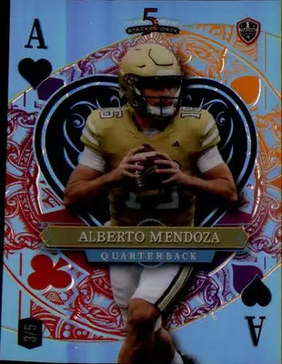 2026 Wild Card 5 Card Draw Stacked Deck - #SDJH-AMN Alberto Mendoza SN #3/5