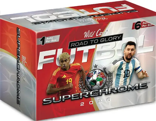 2026 Wild Card SuperChrome Soccer: Road To Glory Hobby Box | Columbia Sports Cards - Soccer Card Box