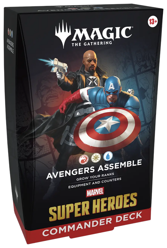 2026 Wizards Magic MTG Marvel Super Heroes Commander Deck Avengers Assemble - Magic Card Box
