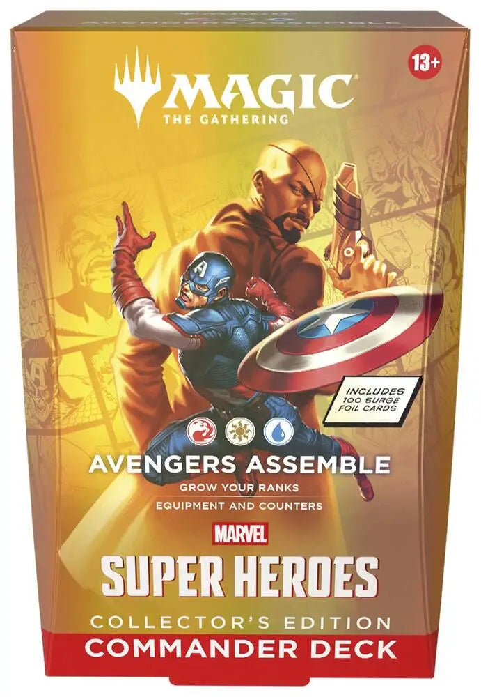 2026 Wizards Magic MTG Marvel Super Heroes Commander Deck - Avengers Assemble (Collector’s Edition) - Magic Card Box