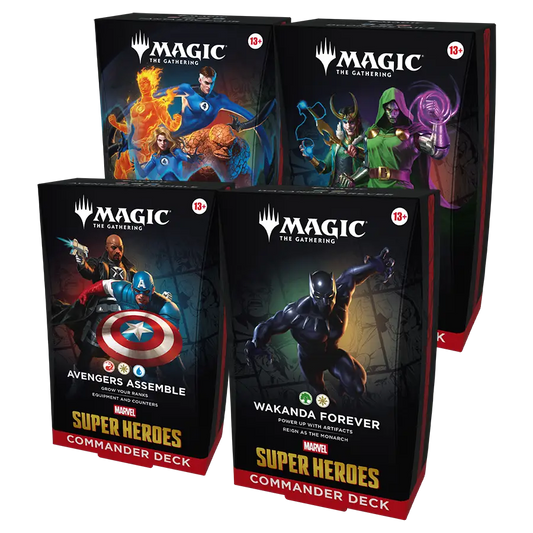 2026 Wizards Magic MTG Marvel Super Heroes Commander Deck Case - Magic Card Box
