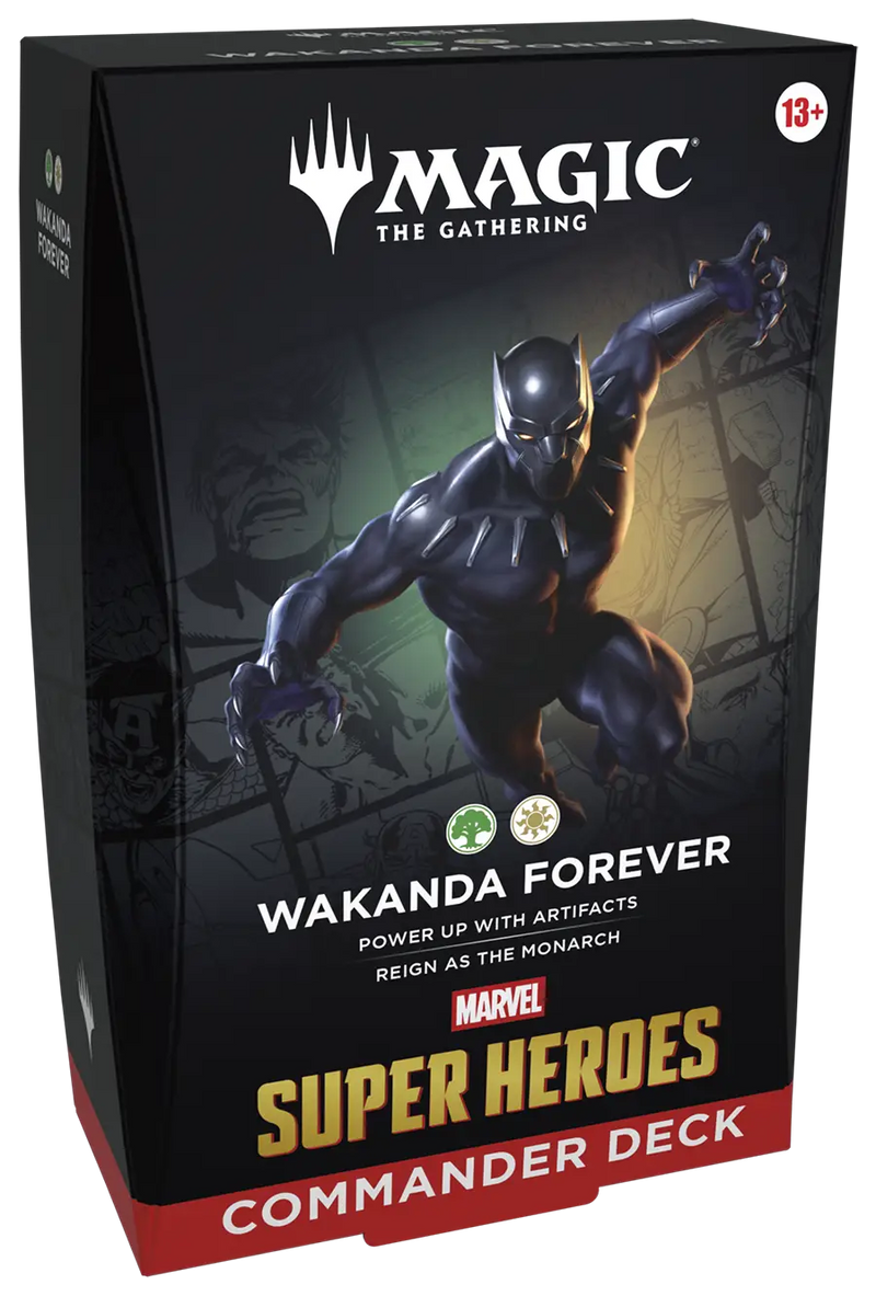 2026 Wizards Magic MTG Marvel Super Heroes Commander Deck Wakanda Forever - Magic Card Box