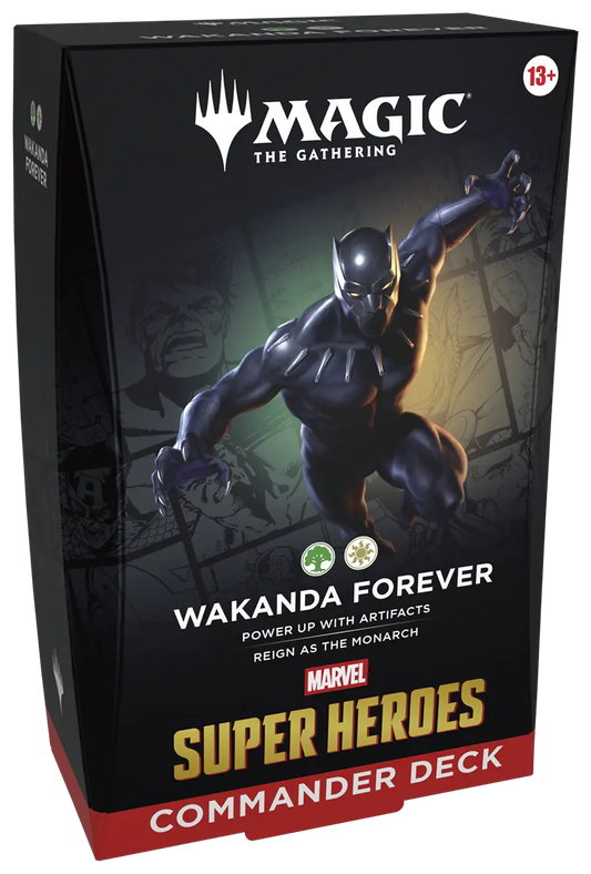 2026 Wizards Magic MTG Marvel Super Heroes Commander Deck Wakanda Forever - Magic Card Box