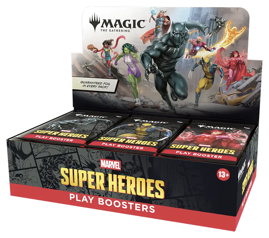 2026 Wizards Magic MTG Marvel Super Heroes Play Booster Display Box - Magic Card Box