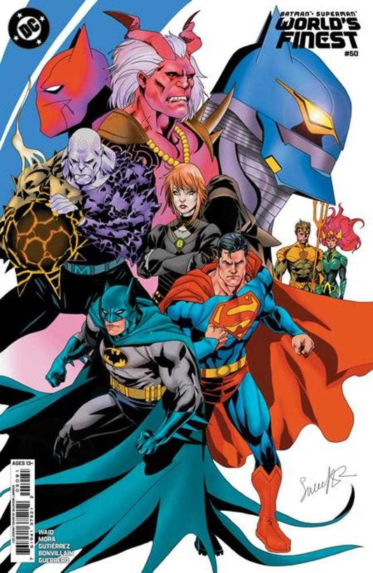 Batman Superman Worlds Finest #50 Cover I 1 in 25 Salvador Larroca Card Stock Variant