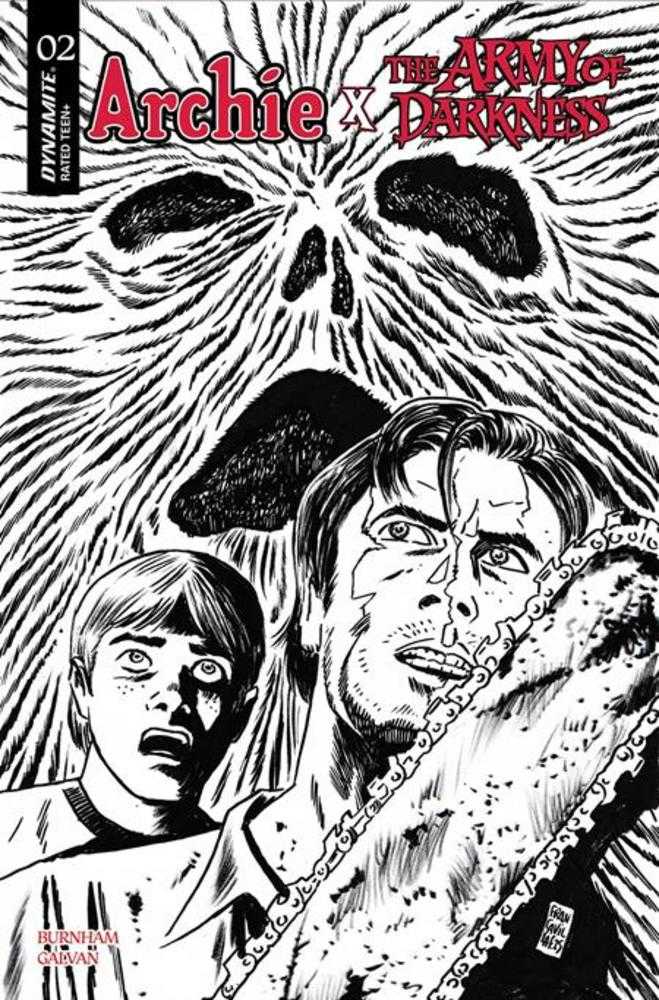 Archie X Army Of Darkness #2 Cover M Francesco Francavilla Line Art Variant